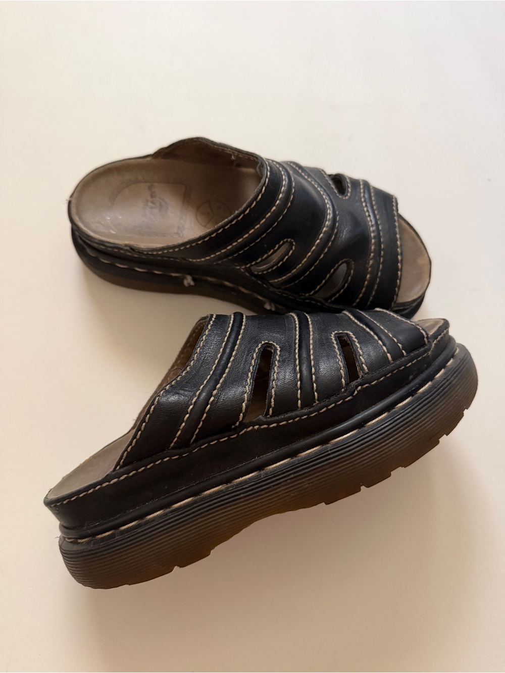 Vintage Dr. Martens Leather Slide Sandals